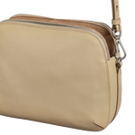 4 dukes place stone leather medium ziptop cross body bag 110669