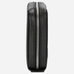 Side view of the New Crosstown Black Grained Leather 16CC Organiser.