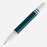 The PolarGreen StarWalker Metal Fountain Pen F without the cap.