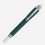 The Polar Green StarWalker Precious Resin Fountain Pen by Montblanc with cap on.