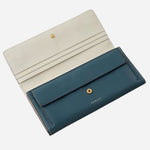 Inside the Autumn Leaves Snow Large Flapover Wallet.