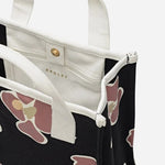 Inside the Black Abstract Floral Small Open Top Grab Bag.