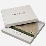 Gift box for the Knitters Lane Oatmeal Marl Hat with Contrasting Stripe.