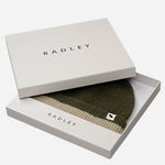 Gift box for the Knitters Lane Pine Needle Hat with Contrasting Stripe.
