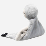 Side view of the Steiff 26 cm Lio the Penguin Comforter.