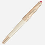 The Meisterstück Doué Classique Ivory Romeo & Juliet Rollerball Pen with cap on.