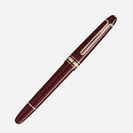 The Burgundy Red Meisterstück Classique Rollerball Pen with cap on.