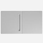 Inside the Grey Leather Digital Paper Folio.