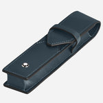 Side view of the Meisterstück Velvet Blue Envelope 1-Pen Pouch.