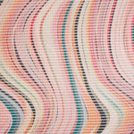 Close up of the Women's 'Dusky Swirl' Silk Blend Scarf.