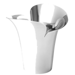 Stainless Steel Bloom Botanica Medium Plant Pot designed by Georg Jensen.