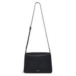 Radley's Westwell Lane Grained Leather Bag in Black with an adjustable leather strap.