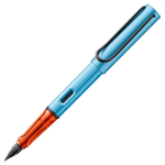 LAMY's AL-Star Denim Special Edition Fountain Pen has a black spring clip on the cap.