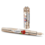 This Montblanc Great Characters The Beatles Limited Edition 88 Fountain Pen is made out of solid gold with an intricate lacquer barrel and cap.