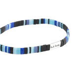 2 paul smith flat bead blue striped elastic bracelet m1a brac tflat 47 0