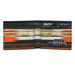 This Paul smith Black 'Commuter Mini' Interior Billfold 8CC Leather Wallet has 8 card slots inside the bifold with 2 extra slip pockets and a banknote compartment.