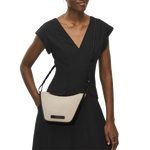 5 radley oak street canvas natural small ziptop cross body bag 111399