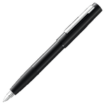 The LAMY brushed black fountain pen in the Aion collection.