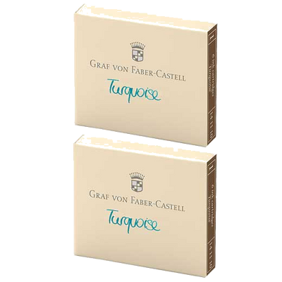 gvfc turquoise ink cartridge 2 x 6