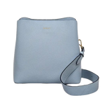 This Radley Dukes Place Medium Compartment Smoke Blue Cross Body Bag has a chunky strap in matching smoke blue leather.