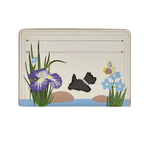 The RHS Small Floral Chalk Leather Cardholder by Radley.