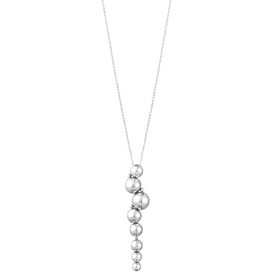 georg jensen moonlight grapes oxidised sterling silver large drop necklace