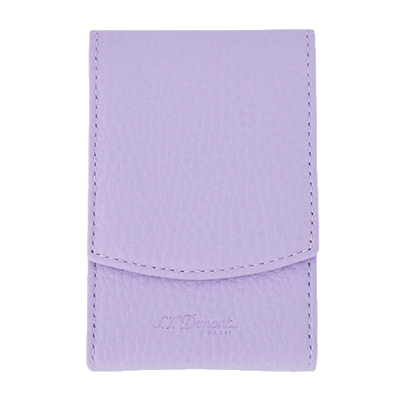 lilac cigarette case leathe