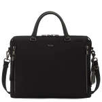 TUMI's Voyageur Black Kendallville Briefcase features a padded laptop compartment.