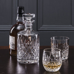 royal scot crystal london round single malt decanter with 2 barrel tumblers lifestyle
