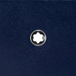mb portfolio blue leather