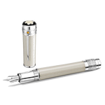 This Montblanc Mahatma Gandhi Limited Edition 3000 Fountain Pen has an orange garnet embellishing the clip to represent the India flag.