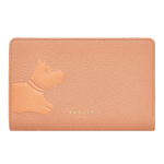 Radley Stamp Medium Bifold Soft Leather Purse In Grapefruit
