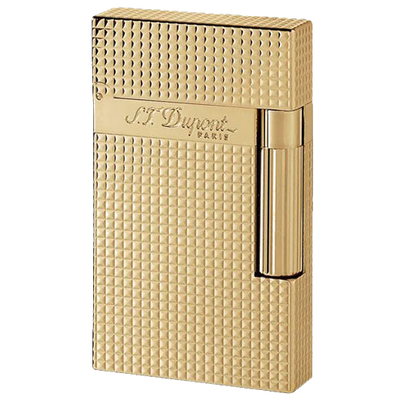 s t dupont ligne 2 yellow gold diamond head lighter
