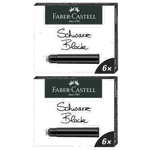 Graf von Faber-Castell Pack of 6 Black Fountain Pen Cartridges.