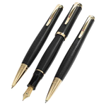 This Montblanc Writers Edition Virginia Woolf FP, BP & MP Set comes in original packaging in the shape of a book, just as the other Writers Edition sets are packaged.