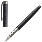 This black fountain pen has been created by Hugo Boss and features a matt lacquer finish.