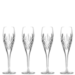 This set of London 4 x 18cl Champagne Flutes have been designed by Royal Scot Crystal.