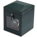 wolf 1834 british racing green watch winder with storage side