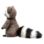 2 steiff pedro racoon in brown 23 cm 074417