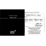 These Montblanc Star Mother of Pearl Inlay Cufflinks come with a two-year international warranty booklet.