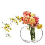 lsa signature flower large curved bouquet vase with flowers