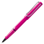 The LAMY pink rollerball pen in the Safari collection.