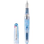 montegrappa elmo ambiente ocean fountain pen cap off