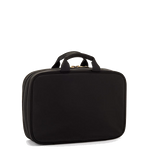TUMI's Voyageur Black Madeline Cosmetic Case features internal compartments.