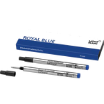 These are the Montblanc Royal Blue Rollerball LeGrand Refill in the size broad.
