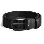 This Montblanc Horseshoe Pin Buckle Black Extreme 3.0 Leather Belt has a rubberised pin buckle in black to create a sleek look.