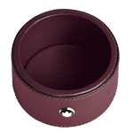 This is the small Montblanc desk tray and it has been made with a textured Cassis leather.