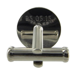 Montblanc cufflinks with personalised engraving on the back.