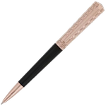 This Black & Pink Gold Liberté Ballpoint Pen is designed by S.T. Dupont Paris.