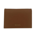 This Paul Smith Smooth Tan 3CC Folded Coin Purse features the Signature Stripe design on the interior.